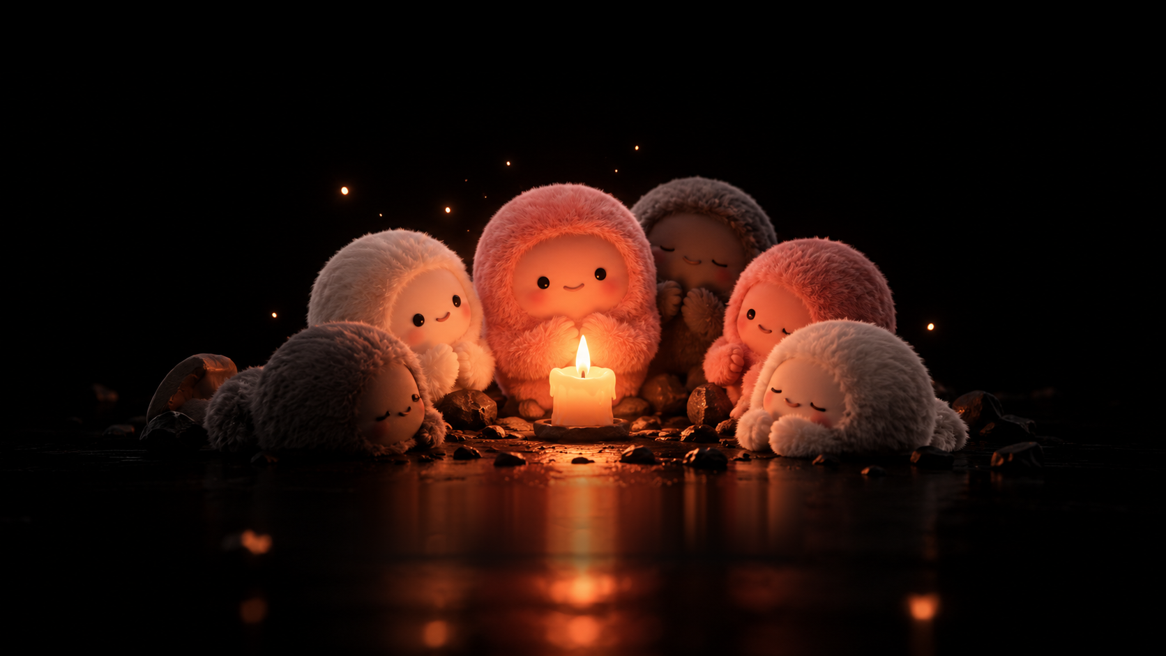 Cozy Candlelight Chibi Gathering